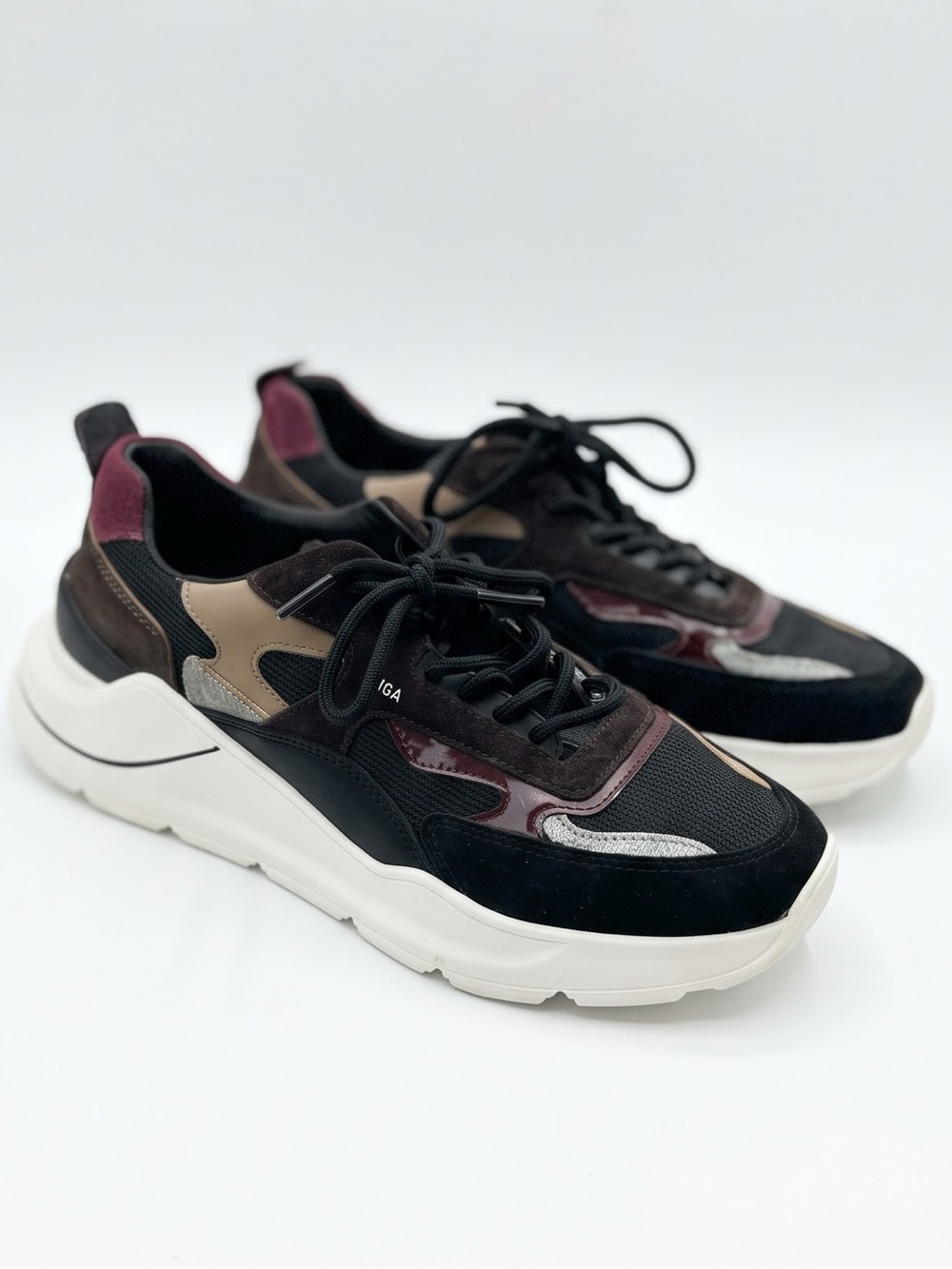 D.A.T.E Fuga DragonChunky Suede Mesh Running Sneakers Womens Size 8